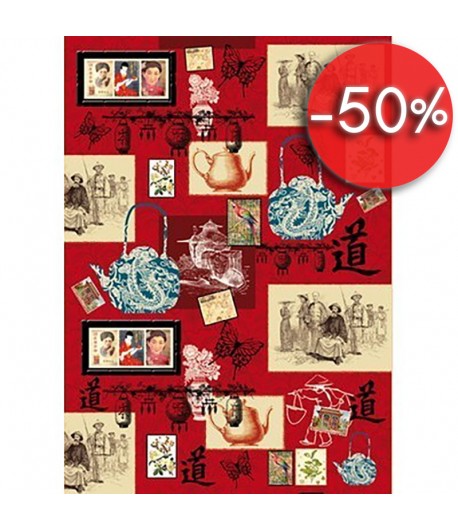 PAPIER DECOUPAGE IMAGES ASIATIQUES 50 X 70CM DFG374