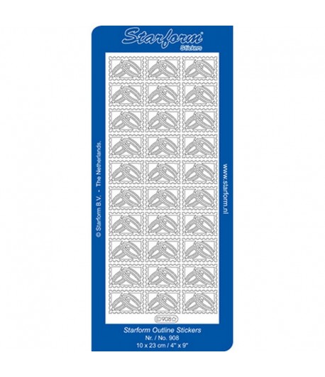 STICKERS TIMBRES ALLIANCES - OR