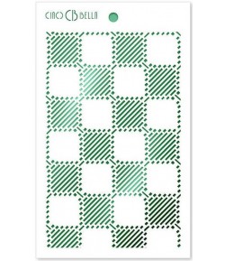 POCHOIR WOOL FABRIC  14.5 X 24 CM - CIAO BELLA MS046