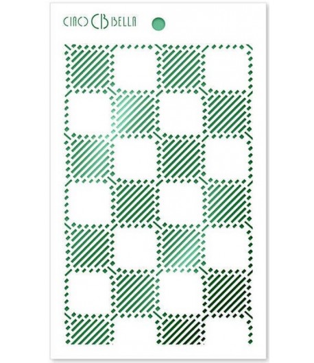 POCHOIR WOOL FABRIC  14.5 X 24 CM - CIAO BELLA MS046