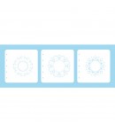 LAYERED COMBI STENCIL SET - DOTS X 3