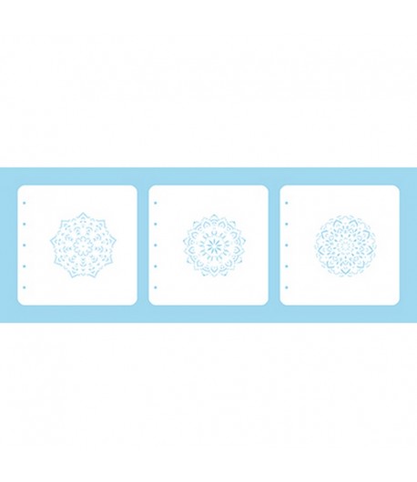 LAYERED COMBI STENCIL SET - MANDALA X 3