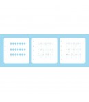 LAYERED COMBI STENCIL SET - BALLOONS X 3