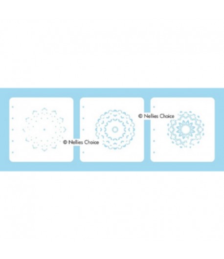 LAYERED COMBI STENCIL SET - MANDALA 01 X 3