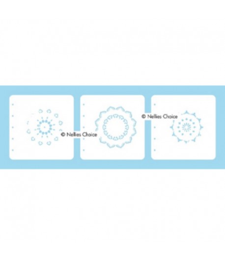 LAYERED COMBI STENCIL SET - MANDALA 02 X 3