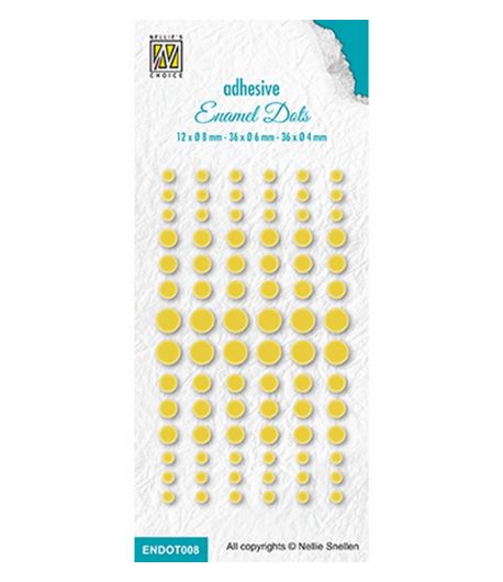ENAMEL DOTS X  84 - JAUNE