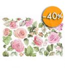 MOUSSE ROSES - 20 X 30 CM