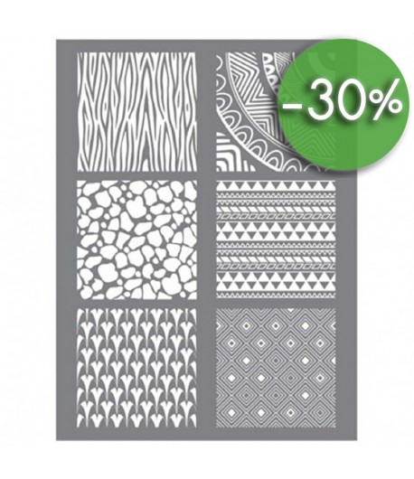 POCHOIR PATE POLYMERE - ETHNIQUE