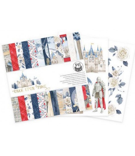 BLOC 24 FEUILLES 15 X 15 CM - ONCE UPON A TIME - PIATEK