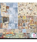 BLOC 8 FEUILLES ENGINE OF FUTURE CIAO BELLA 30X30CM CBT054