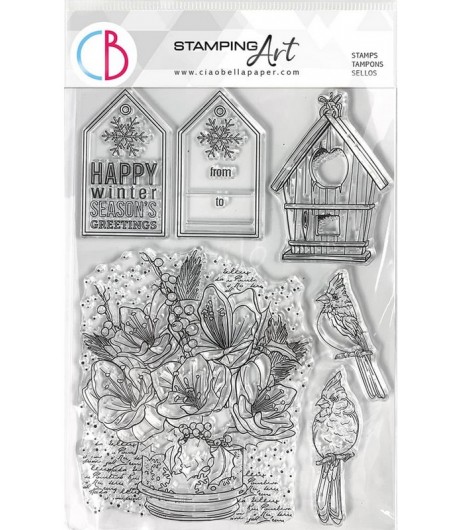 TAMPONS TRANSPARENTS HAPPY WINTER SEASON PS8064 CIAO BELLA