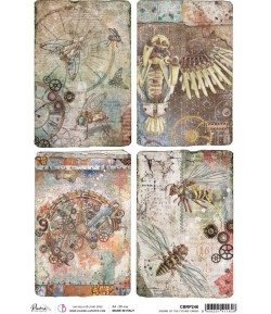 PAPIER DE RIZ A4 ENGINE OF THE FUTURE CARDS 21 X 29.7 CM CIAO BELLA CBRP246