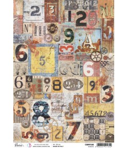 PAPIER DE RIZ A4 NUMBERS 21 X 29.7 CM CIAO BELLA CBRP248