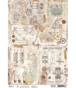 PAPIER DE RIZ A4 TESLA TABLE 21 X 29.7 CM CIAO BELLA CBRP250