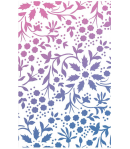 POCHOIR WINTER FLOWERS 14.5X24 CM - CIAO BELLA MS059