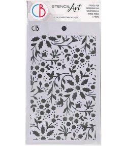 POCHOIR WINTER FLOWERS 14.5X24 CM - CIAO BELLA MS059