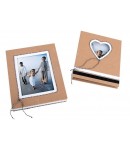 BOITE EN CARTON AVEC ALBUM PHOTO 18.2X15X3 CM