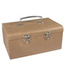 COFFRET EN CARTON AVEC POIGNEE ET CHARNIERES 24X16X10.5 CM
