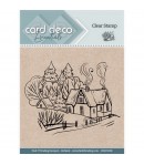 TAMPON CLEAR CHRISTMAS HOUSE CDECS108