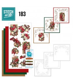 KIT 3D A BRODER FROM SANTA WITH LOVE - STITCH AND DO - STDO183