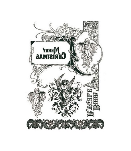 PAPIER TRANSFERT A4 MERRY CHRISTMAS DFTR018N