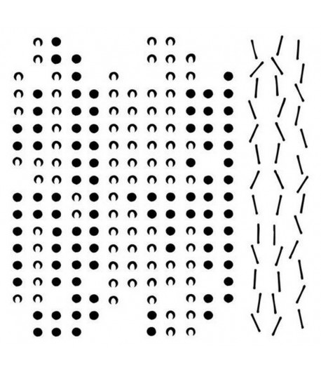 POCHOIR 15 X 15 CM - ROSALIE  - 13ARTS