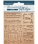 FORMES CARTON DECORATIVE CHIPS BAHAUS WRITINGS 14X14CM - SCB141