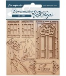 FORMES CARTON DECORATIVE CHIPS DESIRE TANGO 14X14CM - SCB143