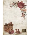 PAPIER DE RIZ A4 OUR WAY - FLOWERS 21X29.7 - DFSA4714 - STAMPERIA