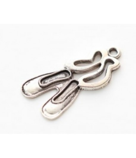 CHARMS CHAUSSONS DE DANSE X 10 - ARGENT