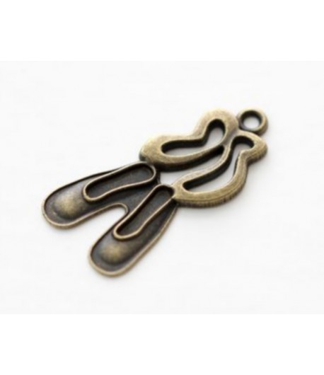 CHARMS CHAUSSONS DE DANSE X 10 - BRONZE