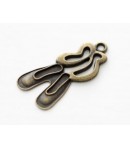 CHARMS CHAUSSONS DE DANSE X 10 - BRONZE