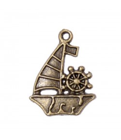 CHARMS BATEAU X 10 - BRONZE