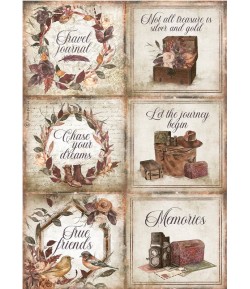 PAPIER DE RIZ A4 OUR WAY -  CARDS 21X29.7 - DFSA4716 - STAMPERIA