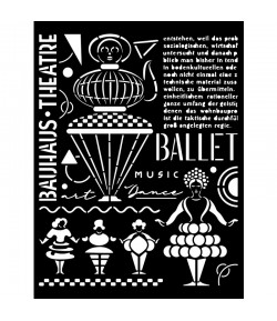 POCHOIR 20X25 EP 0.25 BAHAUS THEATRE KSTD126 STAMPERIA