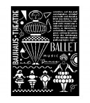 POCHOIR 20X25 EP 0.25 BAHAUS THEATRE KSTD126 STAMPERIA