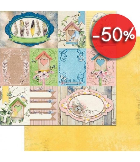 PAPIER SERENDIPILY SONGBIRD 30.5 X 30.5 CM - BO BUNNY