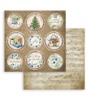 BLOC 10 FEUILLES COZY  WINTER 30.5 X 30.5 CM SBBL120