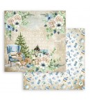 BLOC 10 FEUILLES COZY  WINTER 30.5 X 30.5 CM SBBL120