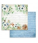 BLOC 10 FEUILLES COZY  WINTER 30.5 X 30.5 CM SBBL120