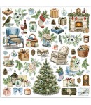 BLOC 10 FEUILLES COZY  WINTER 30.5 X 30.5 CM SBBL120