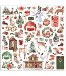 BLOC 10 FEUILLES HOME FOR THE HOLIDAYS 20.3X20.3CM SBBS68 STAMPERIA