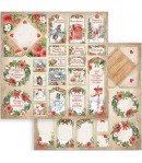 BLOC 10 FEUILLES HOME FOR THE HOLIDAYS 20.3X20.3CM SBBS68 STAMPERIA