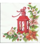 SERVIETTE LANTERNE DE NOEL