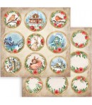 BLOC 10 FEUILLES HOME FOR THE HOLIDAYS 20.3X20.3CM SBBS68 STAMPERIA