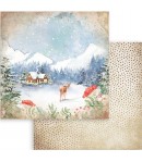 BLOC 10 FEUILLES HOME FOR THE HOLIDAYS 20.3X20.3CM SBBS68 STAMPERIA