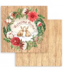 BLOC 10 FEUILLES HOME FOR THE HOLIDAYS 20.3X20.3CM SBBS68 STAMPERIA