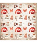 BLOC 10 FEUILLES HOME FOR THE HOLIDAYS 20.3X20.3CM SBBS68 STAMPERIA