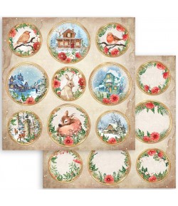 PAPIER HOME FOR THE HOLIDAYS 30X30CM - SBB901 - STAMPERIA
