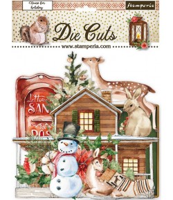 FORMES CARTON - DIE CUTS HOME FOR THE HOLIDAYS - STAMPERIA DFLDC62